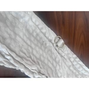 Charter Club Beige/Tan 3/4 Sleeve Button Up